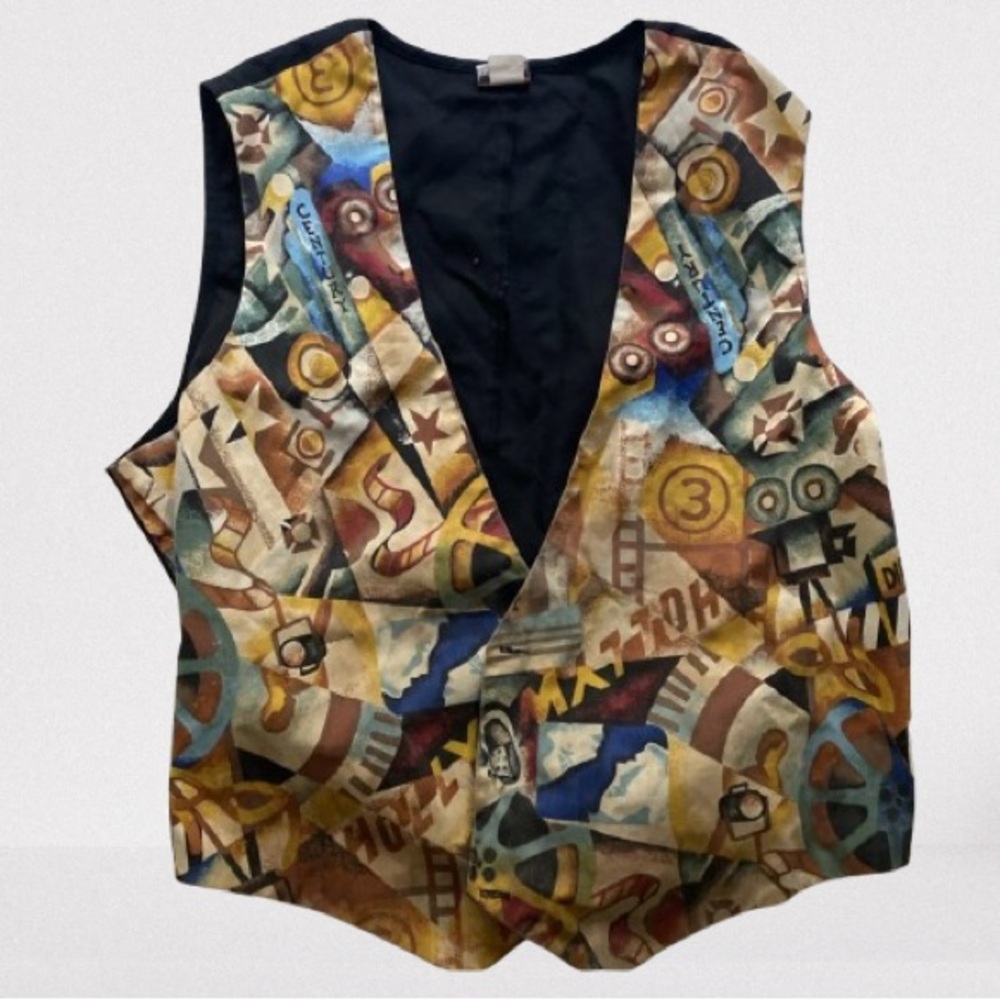 Colorful Abstract Men's Vest